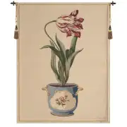 Red Tulip II European Tapestry Wall Hanging