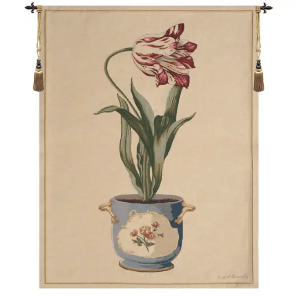 Red Tulip II European Tapestry