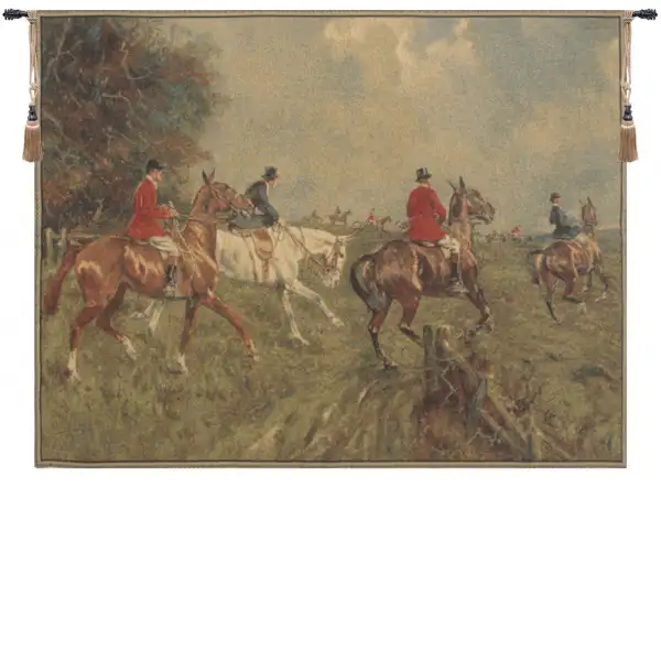 Equestrian Chase European Tapestry
