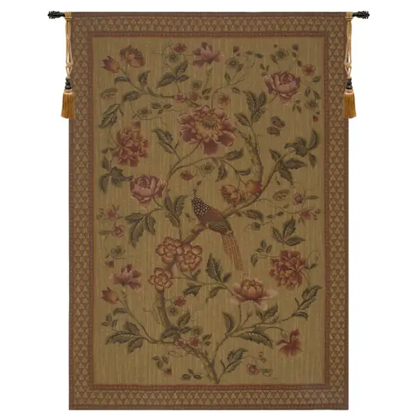 Olde Birds of Paradise Vertical Belgian Wall Tapestry