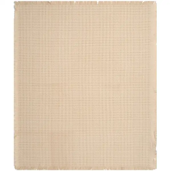 Natural Houndstooth Tapestry Throw