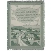 Irish Blessing Cottage Tapestry Afghans