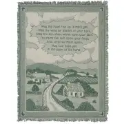 Irish Blessing Cottage Afghan Throw