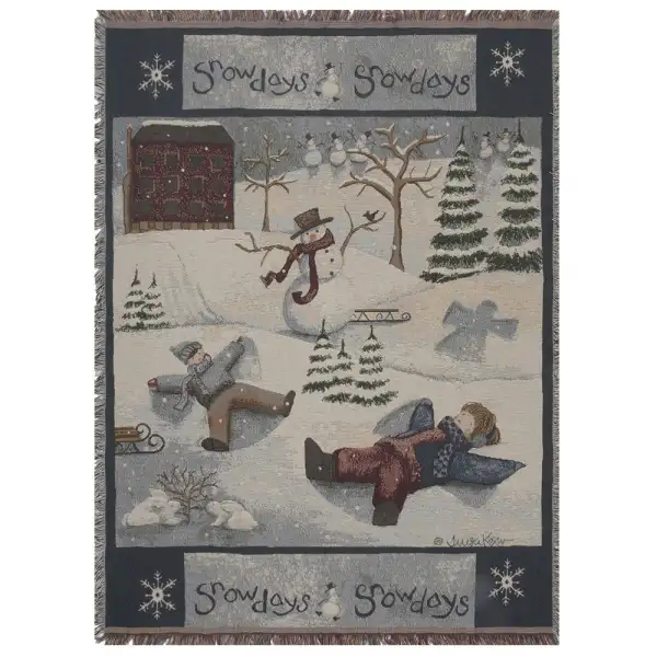 Snow Days Tapestry Throw