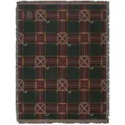 Crossed Golf Clubs Tapestry Throw