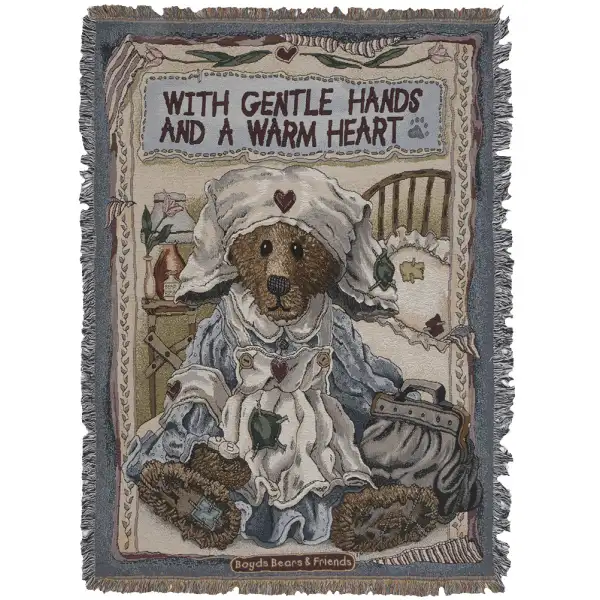 Clara The Nurse Tapestry Throw