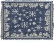 Snowflake Village Tapestry Afghans