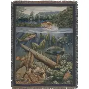 Fishin' Hole Tapestry Throw