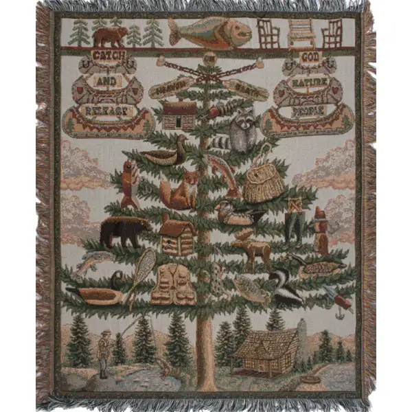 The Outdoorsman Tapestry Throw