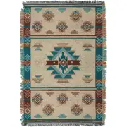 Southwest Turquoise II Tapestry Afghans