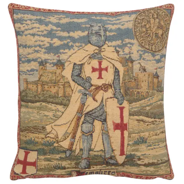 Templier III Belgian Cushion Cover - 13 in. x 13 in. Cotton by Charlotte Home Furnishings