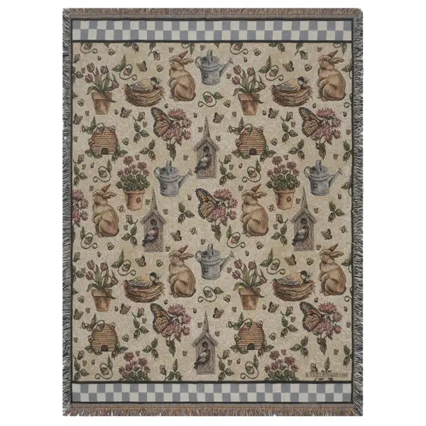 Garden Delights Tapestry Throw