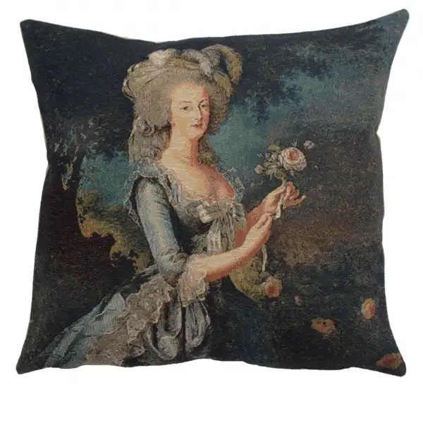 Marie Antoinette In Blue II European Cushion Cover