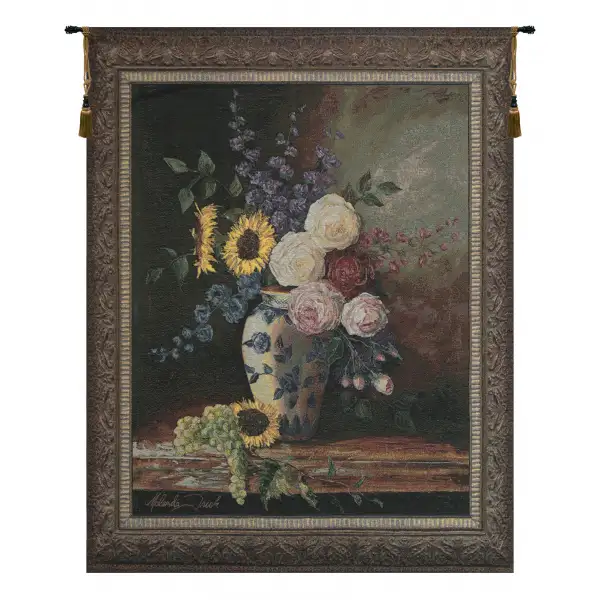 Floral Sonnet Fine Art Tapestry