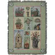 Garden Party II Tapestry Afghans