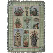 Garden Party II Tapestry Throw