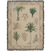 Palm Trees and Pineapples Tapestry Afghans