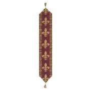 Fleur de Lys Red IV European Table Runners