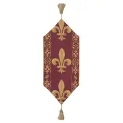 Fleur De Lys Red VI European Table Runners