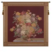 Elegant Masterpiece Wine Square Belgian Wall Tapestry