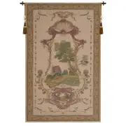 Verdure Castle Belgian Tapestry Wall Hanging - 34 in. x 54 in. Cotton/Viscose/Polyester by Albert Williams