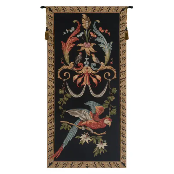 Parrot's Fantasy Belgian Tapestry Wall Hanging - 25 in. x 50 in. Cotton/Viscose/Polyester/Mercurise by Charlotte Home Furnishings