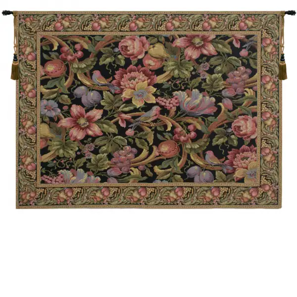 Eve's Floral Paradise Belgian Tapestry Wall Hanging - 62 in. x 47 in. Wool/cotton/others by Jan Van Huysum