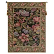 Eve's Floral Paradise Vertical European Tapestry Wall Hanging