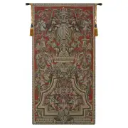 Heraldic Red Small Belgian Wall Tapestry