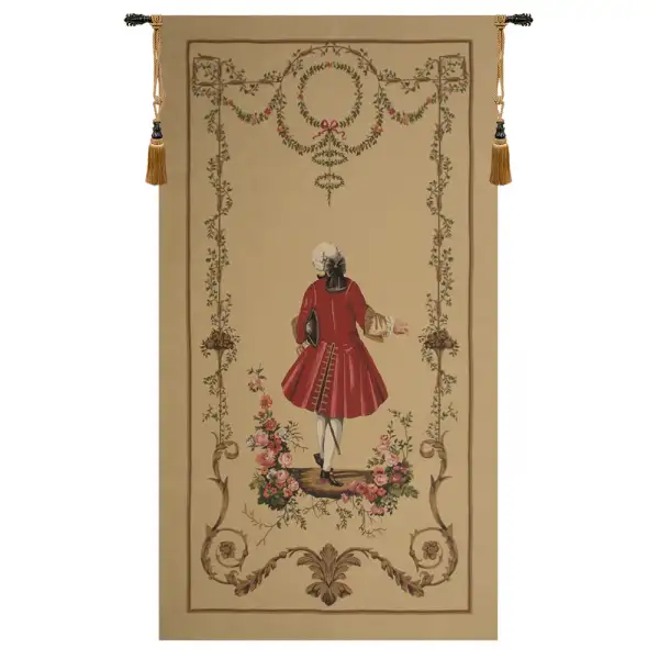 A Gentleman's Departure Large Belgian Wall Tapestry