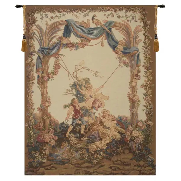 Swing V Belgian Tapestry Wall Hanging - 52 in. x 66 in. Cotton/Viscose/Polyester by Jean-Baptiste Huet