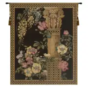 Corinthian Columns Black  Belgian Wall Tapestry