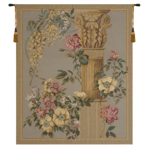 Corinthian Columns Blue  European Tapestry