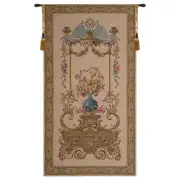 Floral Vase In A Gazebo Belgian Tapestry Wall Hanging - 35 in. x 63 in. Cotton/Viscose/Polyester by V. Houben