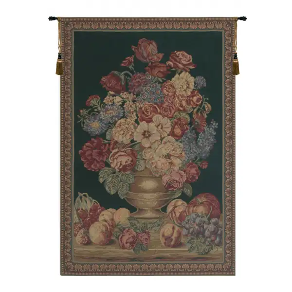 Vase on Green Mini European Tapestry