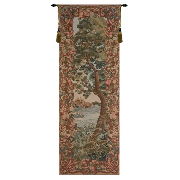 Verdure Castle Landscape Left Tapestry Wallart