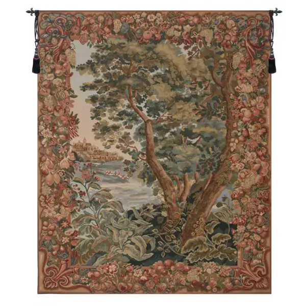 View of The Verdure Castle  European Tapestry