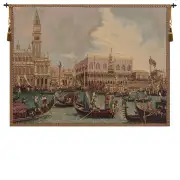 Bucintoro II Italian Tapestry - 54 in. x 38 in. Cotton/Viscose/Polyester by Alberto Passini