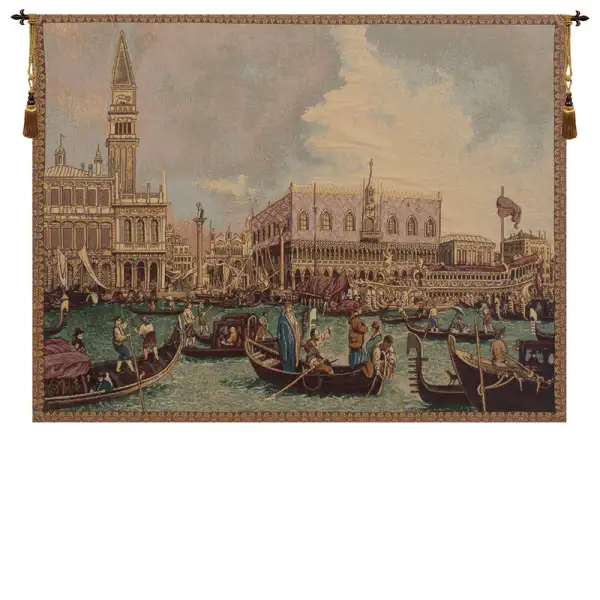 Bucintoro II Italian Tapestry - 54 in. x 38 in. Cotton/Viscose/Polyester by Alberto Passini