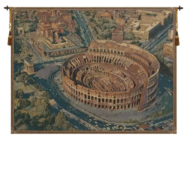 The Coliseum Rome Italian Tapestry - 54 in. x 38 in. Cotton/Viscose/Polyester by Alberto Passini