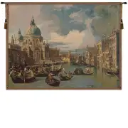 Saint Mary Of Health And The Grand Canal Horizontal Italian Tapestry - 54 in. x 38 in. Cotton/Viscose/Polyester by Alberto Passini