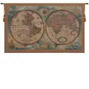 Antique Map I Italian Tapestry Wall Hanging