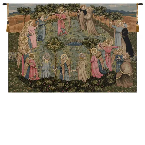 Roundance of Saints Italian Tapestry Wall Hanging