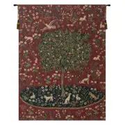 The Cluny Tree Belgian Tapestry - 34 in. x 44 in. Cotton/Viscose/Polyester by Charlotte Home Furnishings