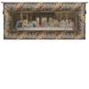 The Last Supper with Border Italian Religious Tapestry Wallhanging 25x56 inch