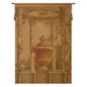 Urn with Columns Brown European Tapestry