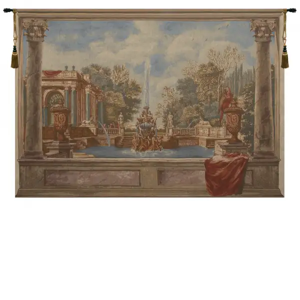 Lavish Fountain Belgian Wall Tapestry