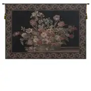 The Vase in Black Tapestry Wallart