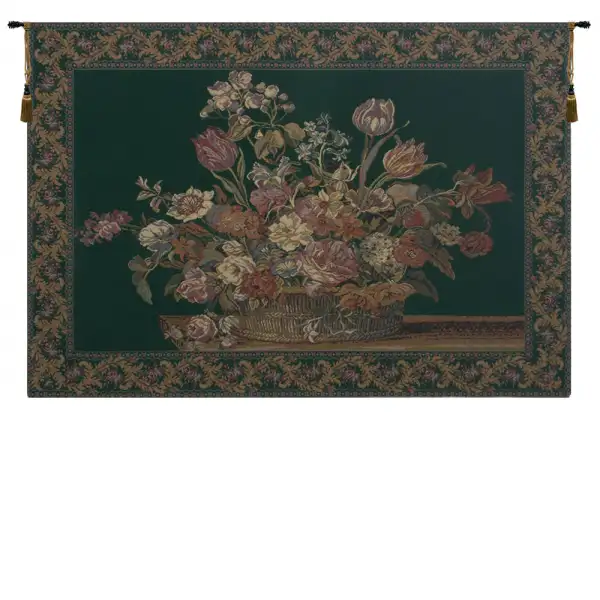 The Vase in Green Tapestry Wallart