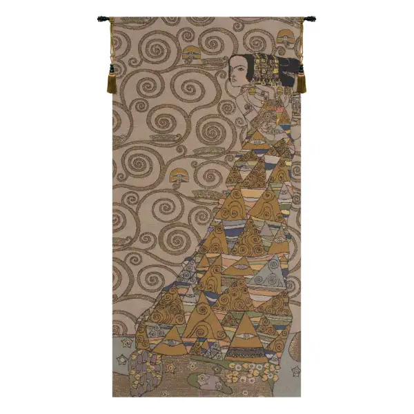 L'Attente Klimt a Droite Gris French Tapestry